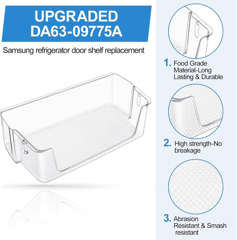 Alvar [2 PACK] Upgraded Right Refrigerator Door Bin RF28T5001SR RF28T5021SR RF27T5201SR RF27T5241SR RF28T5101SR RF28T5001SG DA63-09775A DA97-20984A Door Shelf Compatible with Samsung Refrigerator Door Bin - Image 5